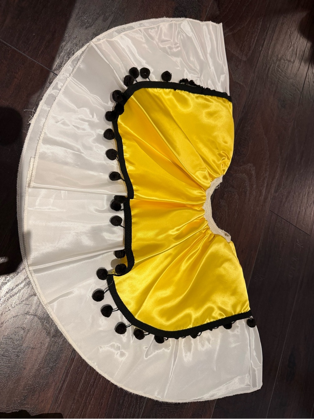 VTG Vintage 60s/70s Satin Pierrot Clown Halloween Costume Set - Adult Size Small - Picture 7 of 11